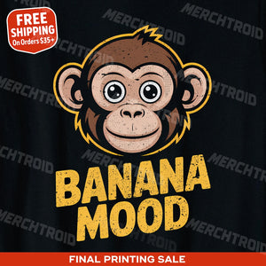 "Banana Mood" monkey t shirt - product photo 10
