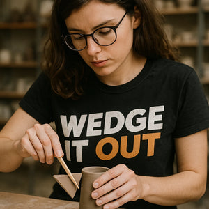 "Wedge It Out" ceramic t shirt - product photo 8