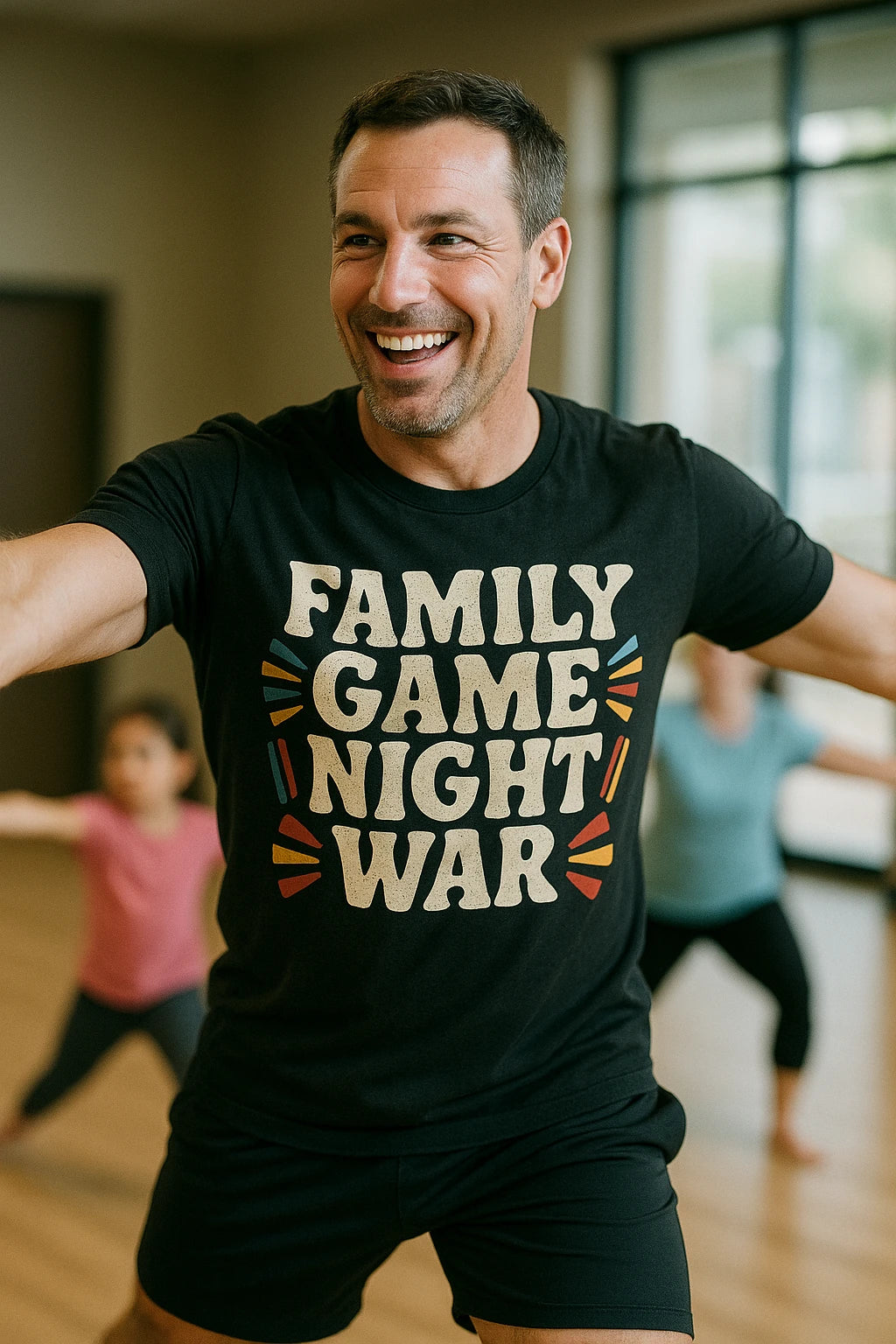 "Family Game Night War" black family life t shirt - a birthday gift for family life lover