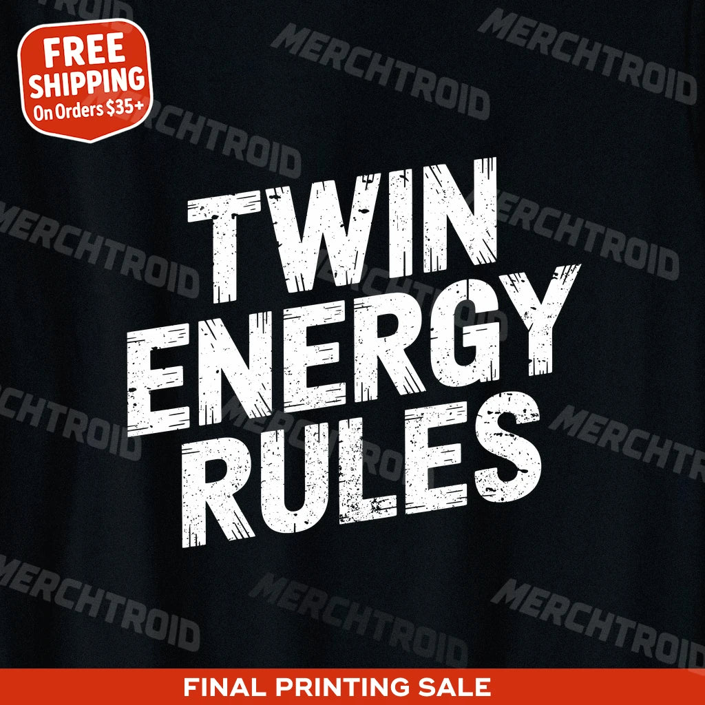 "Twin Energy Rules" zodiac t shirt - product photo 9