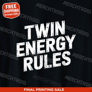 "Twin Energy Rules" zodiac t shirt - product photo 9
