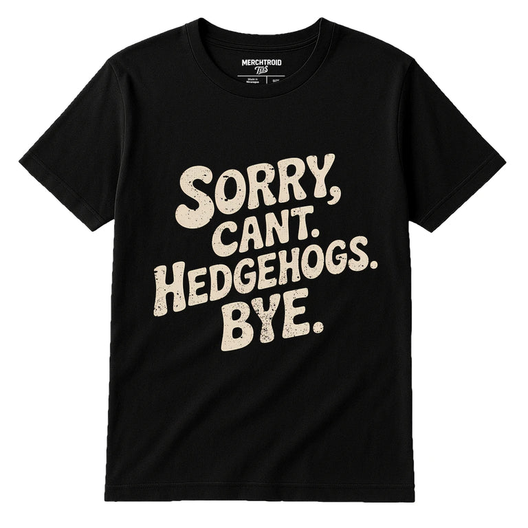 Black Hedgehog T Shirt - 