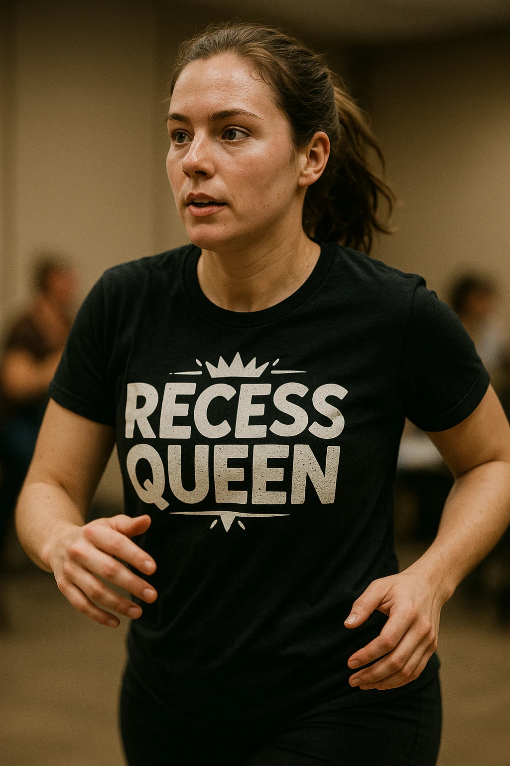 "Recess Queen" black teacher shirts - also a gift cards for teachers