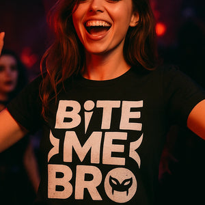 "Bite Me Bro" vampire t shirt - product photo 7