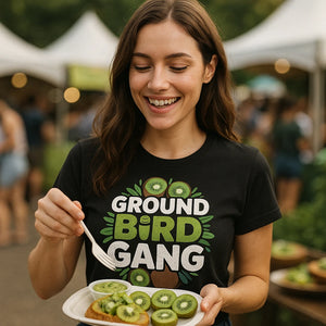 "Ground Bird Gang" kiwis t shirt - product photo 9
