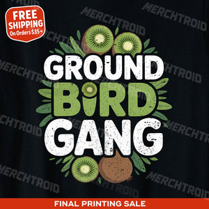 "Ground Bird Gang" kiwis t shirt - product photo 10