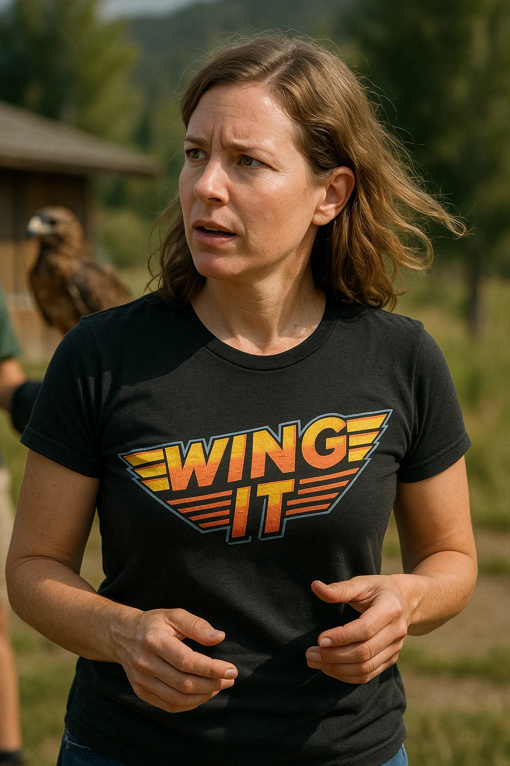 "Wing It" black hawks shirts - a birthday gift for hawks lover