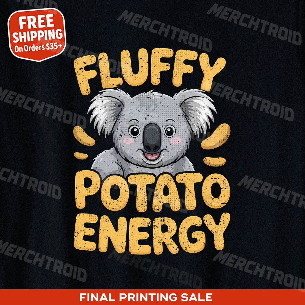 "Fluffy Potato Energy" koala tees - product photo 10