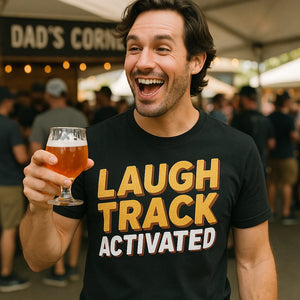"Laugh Track Activated" daddy shirts - product photo 8