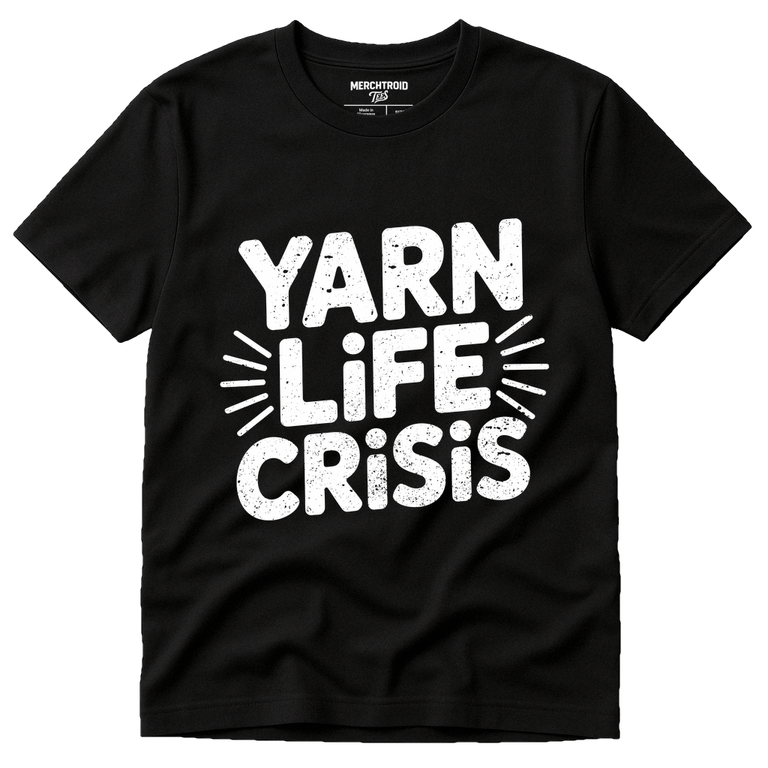 Black Mens Knitted T Shirt - 