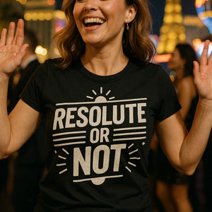 "Resolute Or Not" mens new years eve shirts - product photo 6