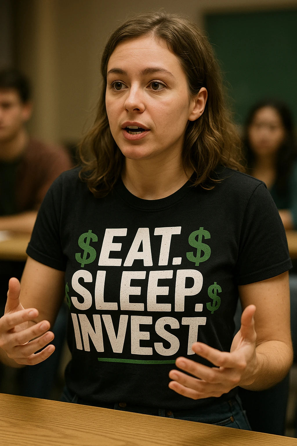 "Eat. Sleep. Invest." black financial advisor shirts - a christmas gift for financial advisor