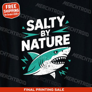 "Salty By Nature" marine biology t shirt - product photo 8