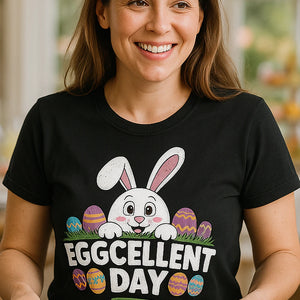 "Eggcellent Day" funny easter t shirts - product photo 7