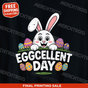 "Eggcellent Day" funny easter t shirts - product photo 9
