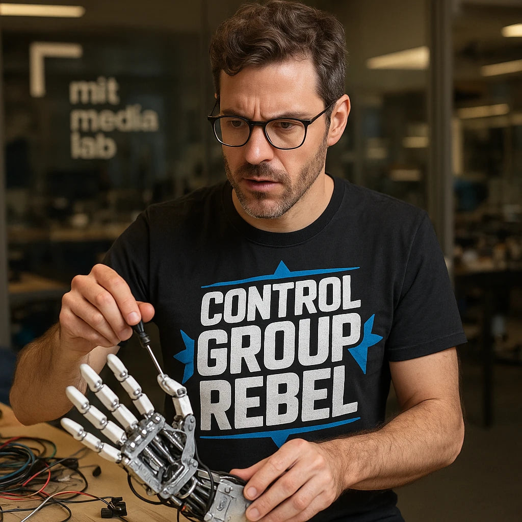 "Control Group Rebel" black scientist shirts - also a stocking stuffers for scientists