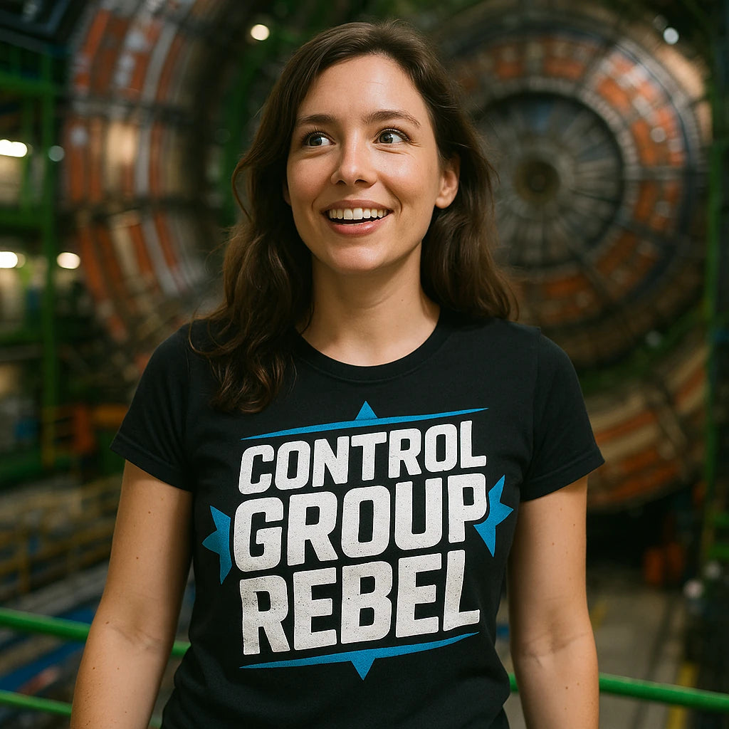 "Control Group Rebel" black scientist shirts - also one of the gifts for a data scientist