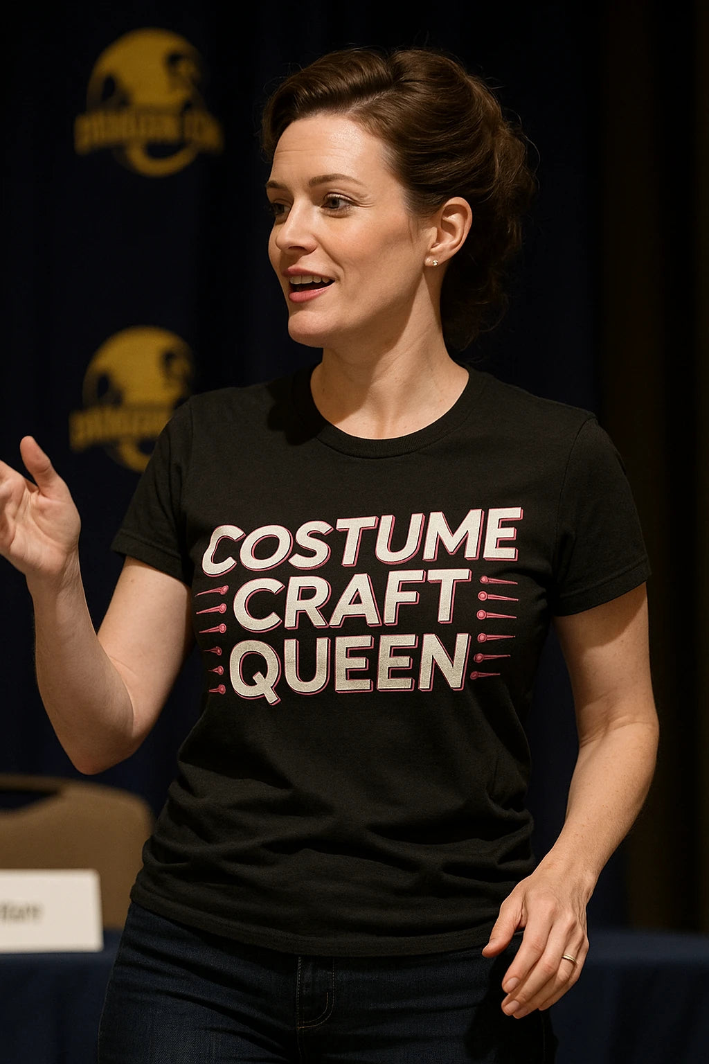 "Costume Craft Queen" black cosplayers t shirt - a birthday gift for cosplayers lover