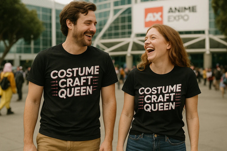 Person wearing the black cosplayers t shirt graphic tee - 