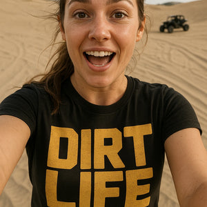 "Dirt Life" black atv t shirt - a birthday gift for atv lover