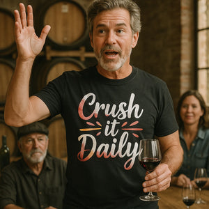"Crush It Daily" winemaker t shirt - product photo 8