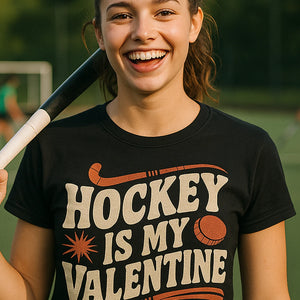 "Hockey Is My Valentine" field hockey shirts - product photo 7