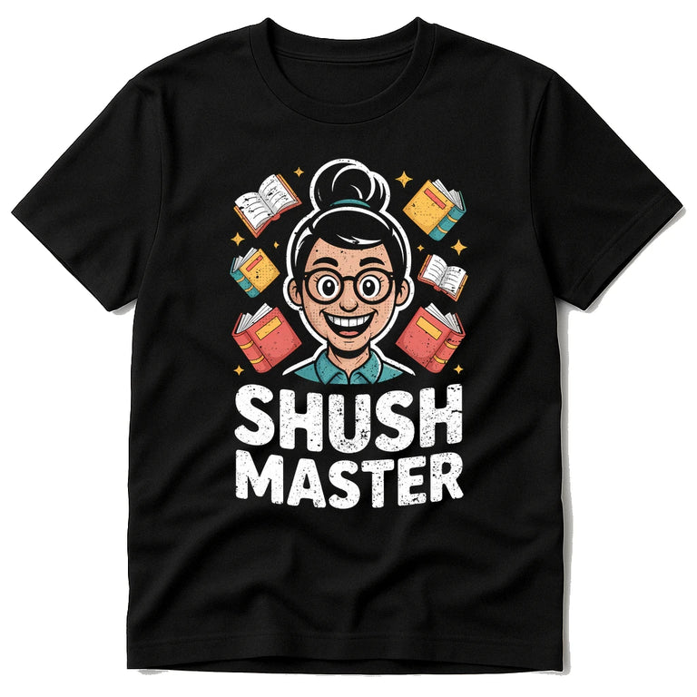 Black T Shirt Librarian - 