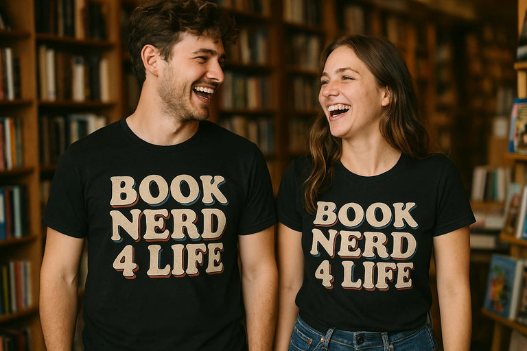 Person wearing the black reading sweatshirt graphic tee - 