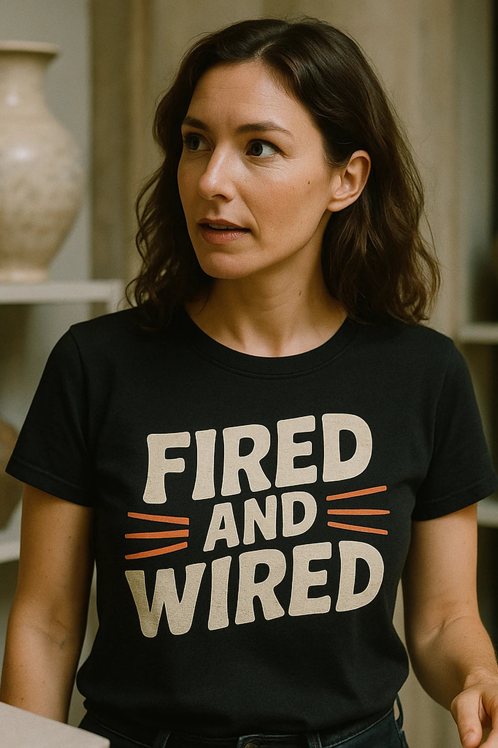 "Fired and Wired" ceramic shirts - product photo 7