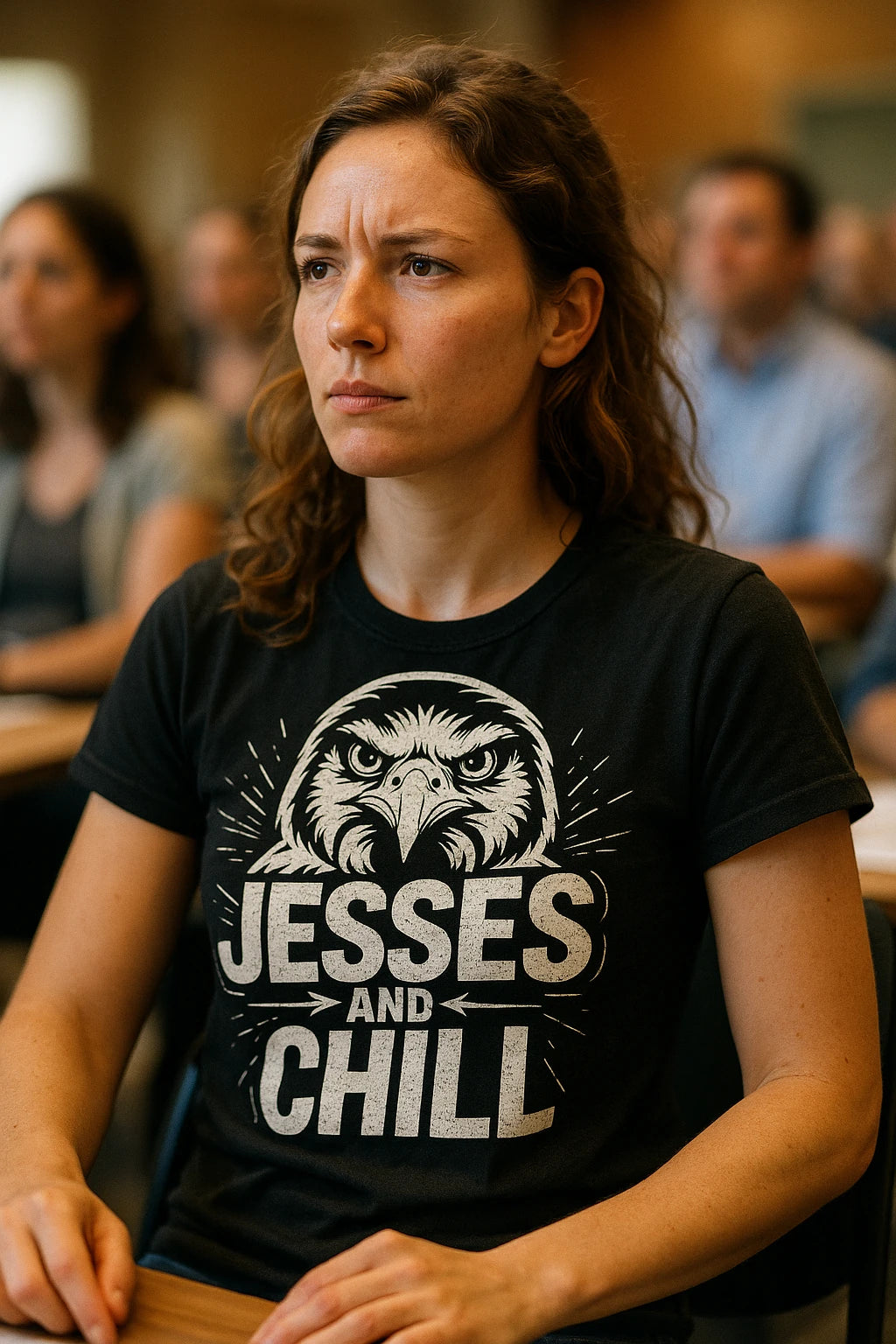 "Jesses and Chill" black falconry t shirt - a birthday gift for falcon lover