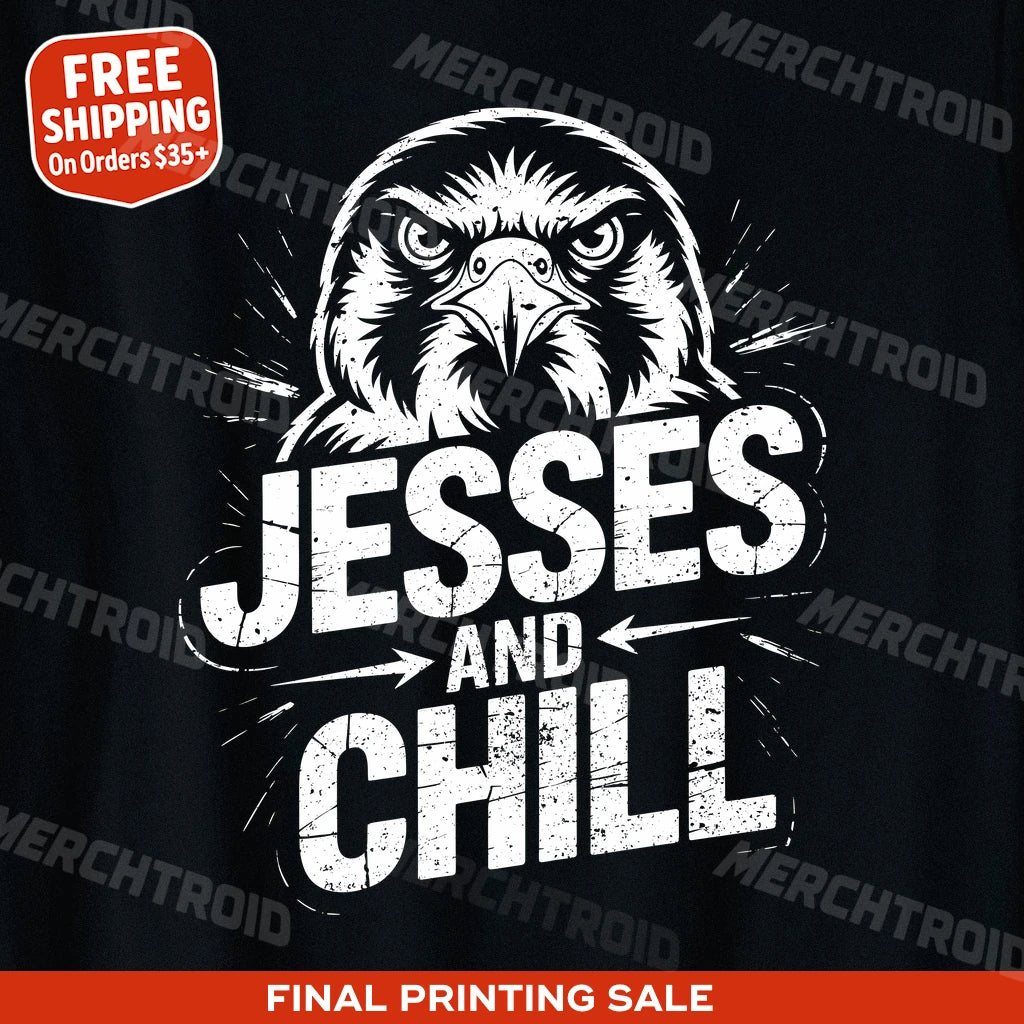 "Jesses and Chill" falconry t shirt - product photo 9