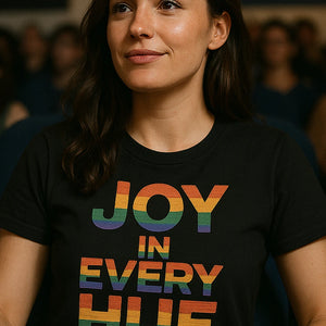 "Joy in Every Hue" t shirt lgbtq - product photo 7
