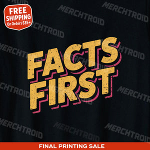"Facts First" journalist t shirt - product photo 9