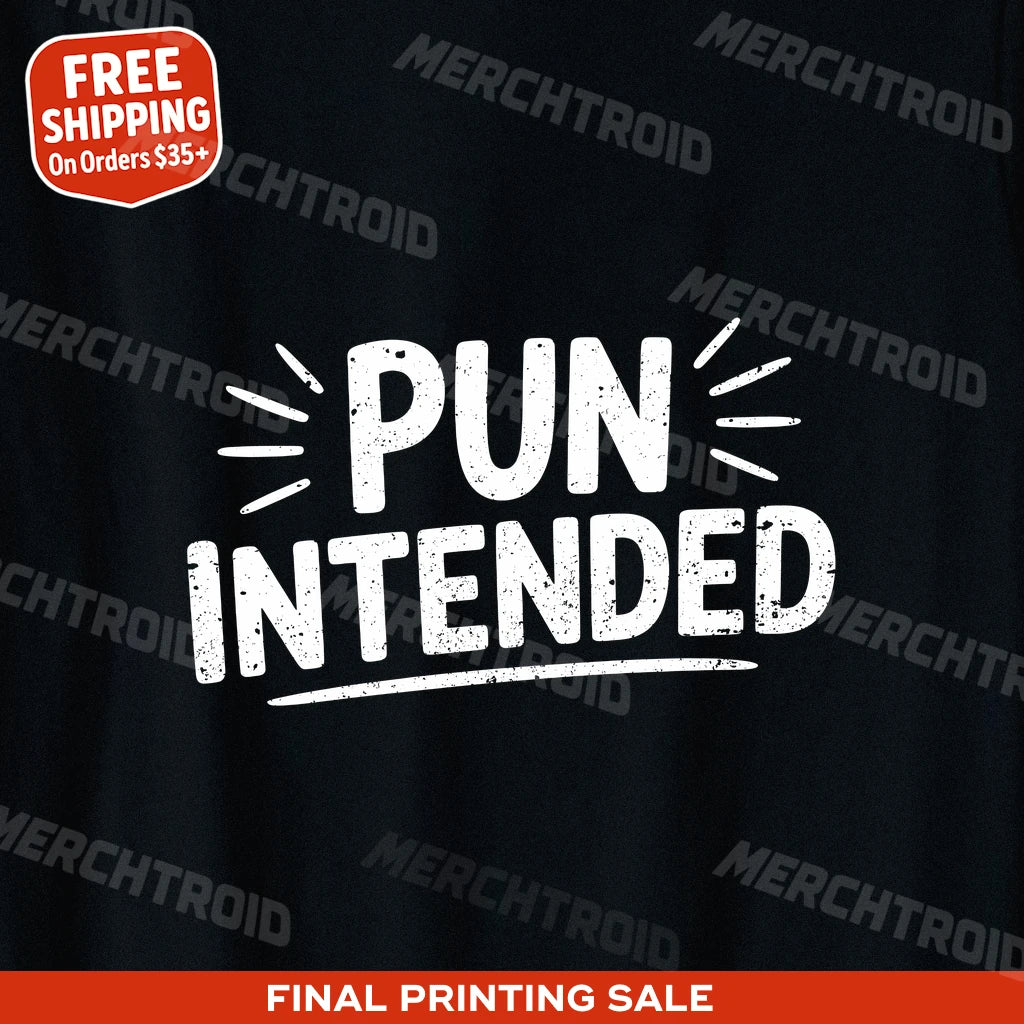"Pun Intended" comedy couple tees - product photo 9