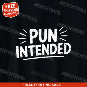 "Pun Intended" comedy couple tees - product photo 9