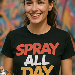 "Spray All Day" street art tee shirts - product photo 7