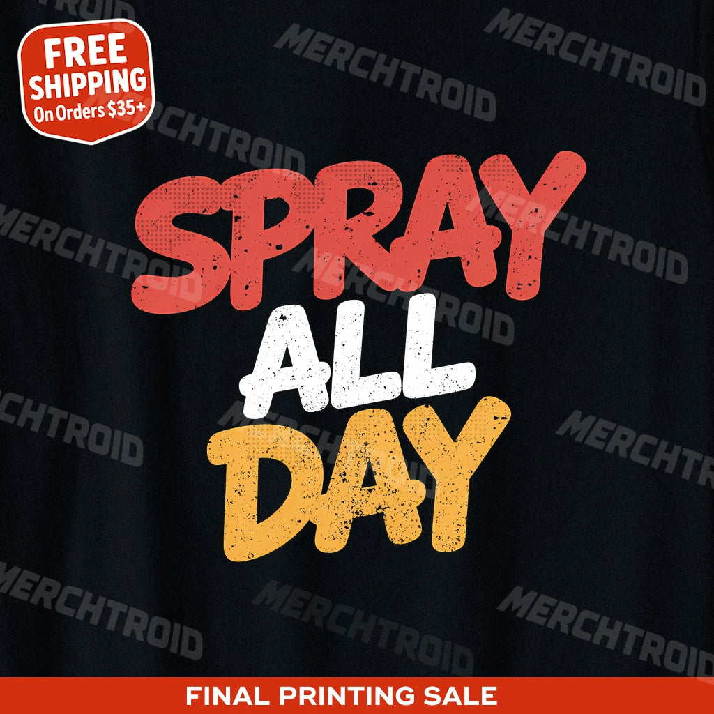 "Spray All Day" street art tee shirts - product photo 9