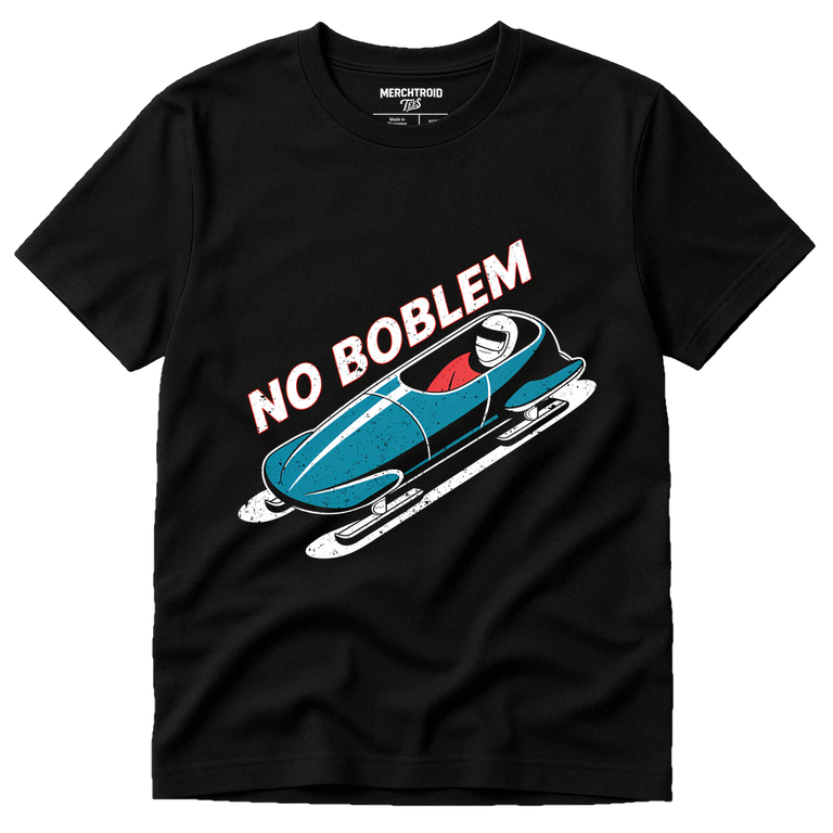 Black Bobsledding T Shirt - 