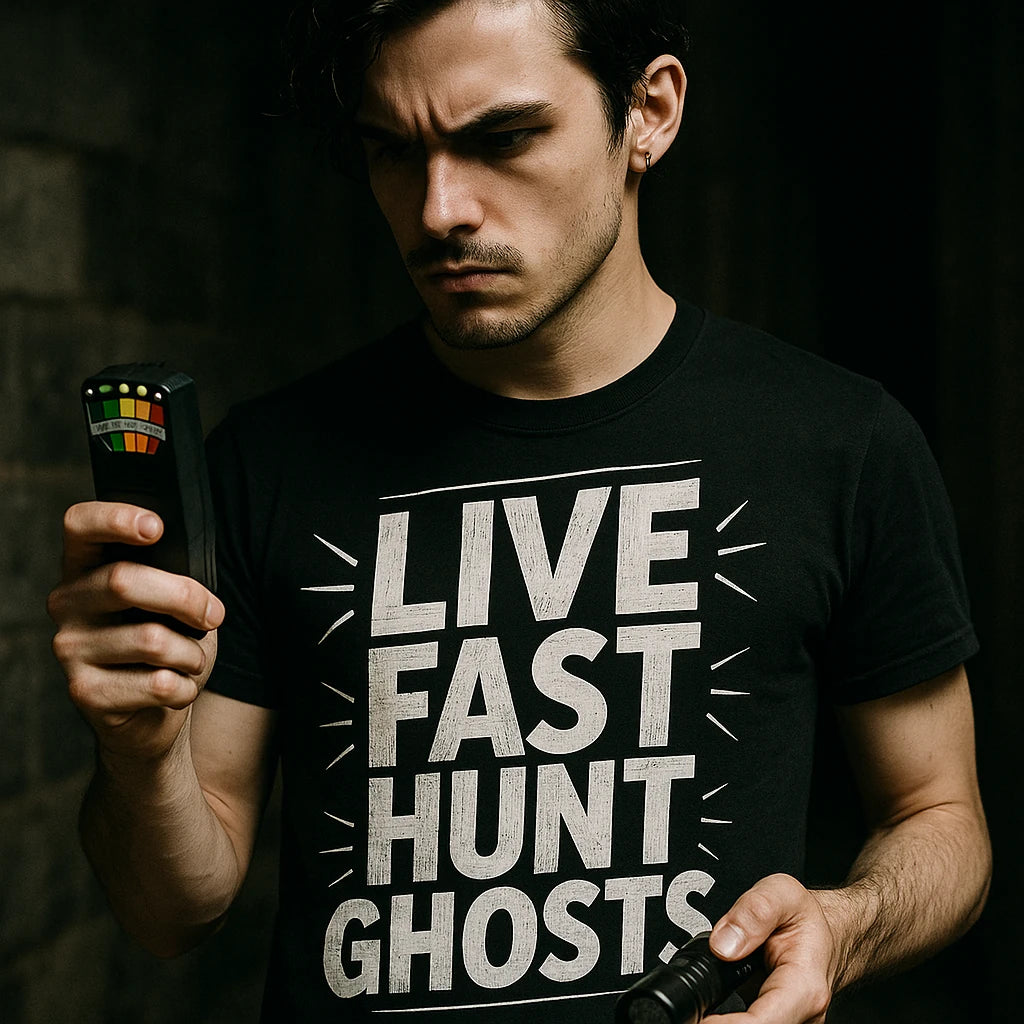 "Live Fast Hunt Ghosts" paranormal t shirt - product photo 8