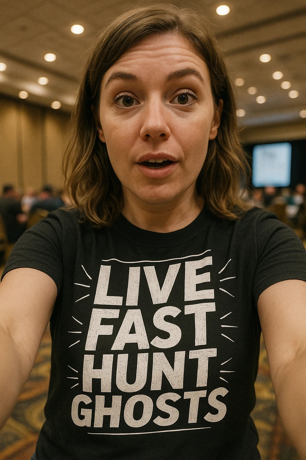 "Live Fast Hunt Ghosts" paranormal t shirt - product photo 7