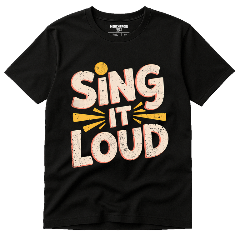 Black Singing T Shirt - 