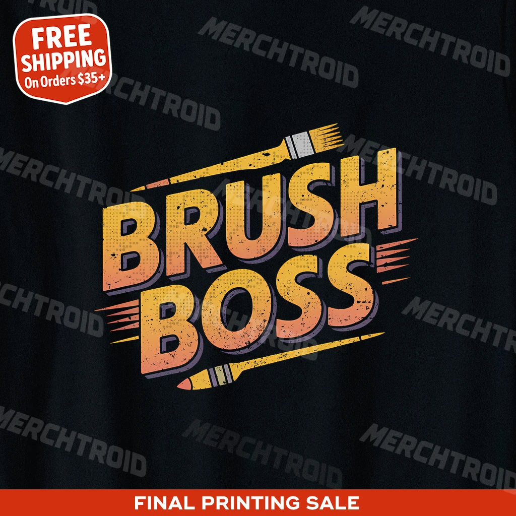"Brush Boss" painting t shirt - product photo 9