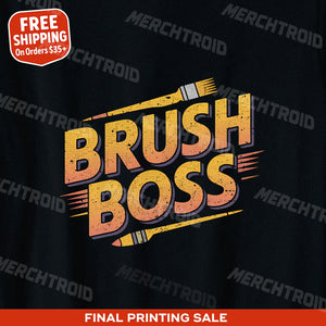 "Brush Boss" painting t shirt - product photo 9