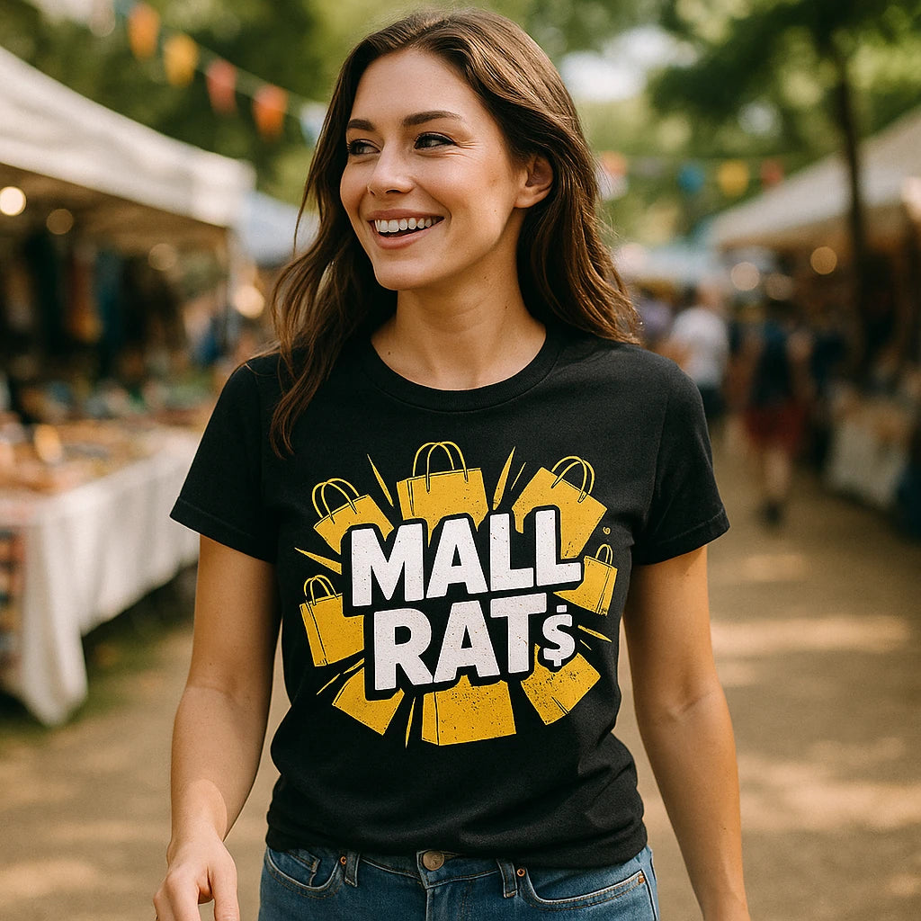 "Mall Rat" shopping t shirt - product photo 7