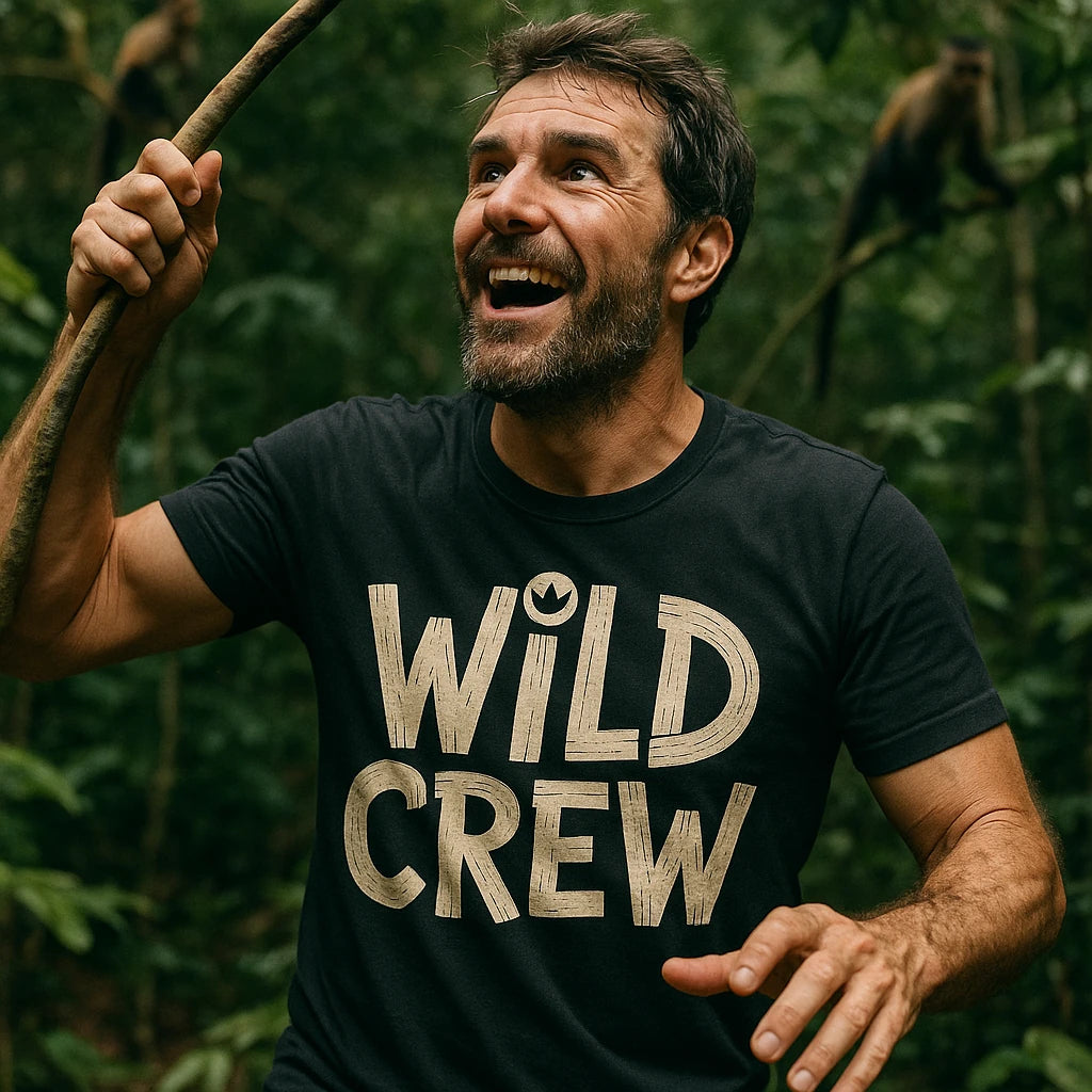 "Wild Crew" monkey tee shirt - product photo 8