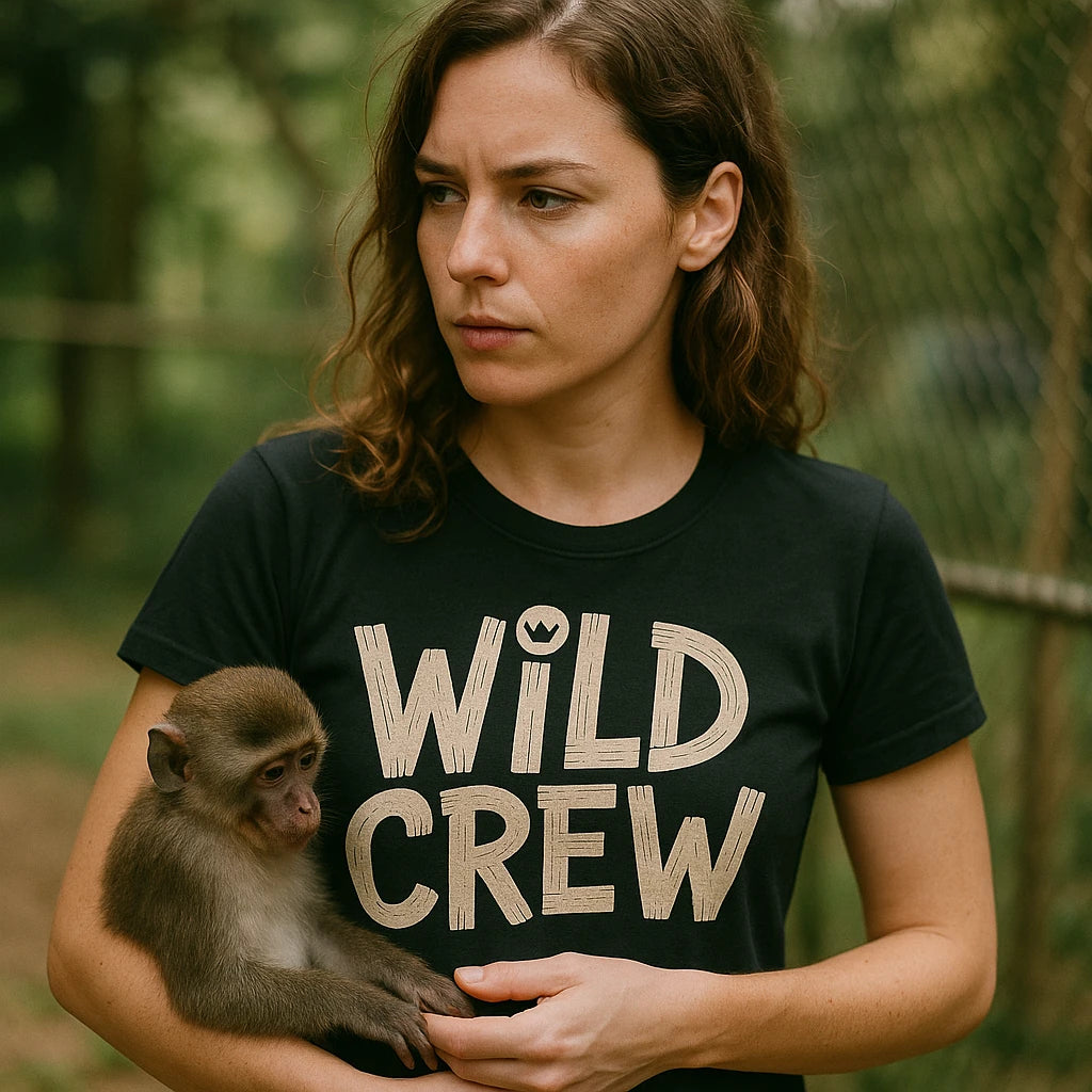 "Wild Crew" monkey tee shirt - product photo 9