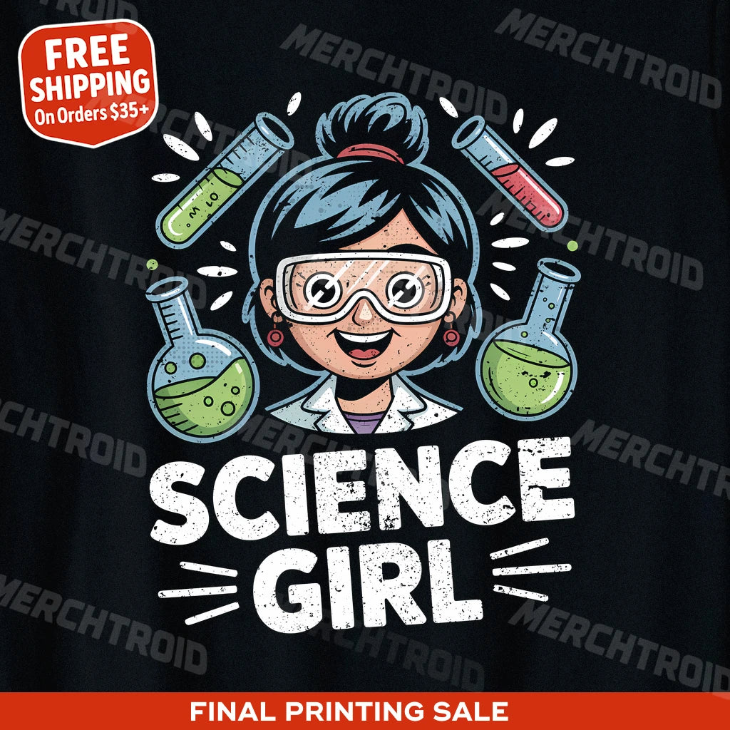 "Science Girl" chemistry t shirt - product photo 10