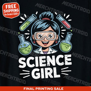 "Science Girl" chemistry t shirt - product photo 10