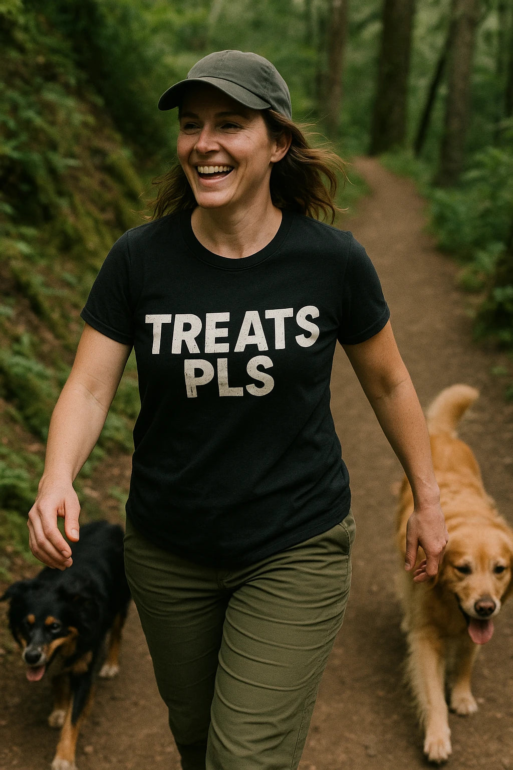 "Treats Pls" black dog lovers shirts - also a a perfect shirt for dog lovers