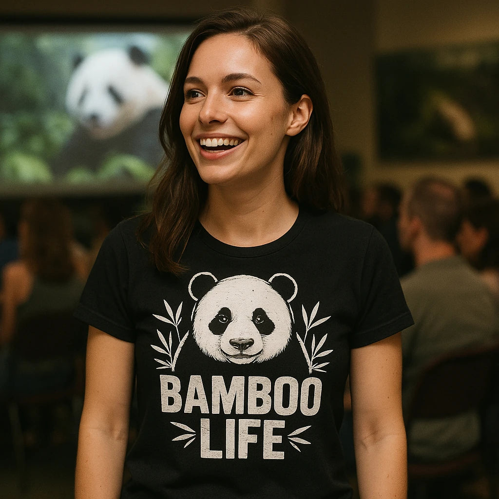 "Bamboo Life" panda tee shirt - product photo 9